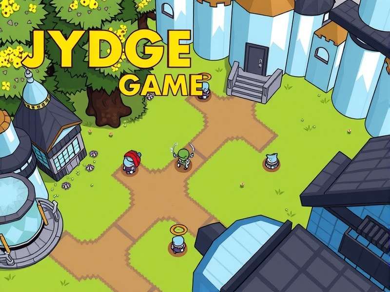 Jydge Game action scene showing cyberpunk city and enforcement