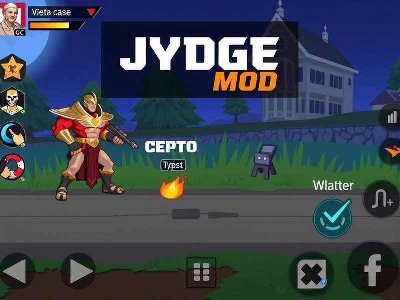 Cyberpunk cityscape with neon lights representing Jydge game atmosphere