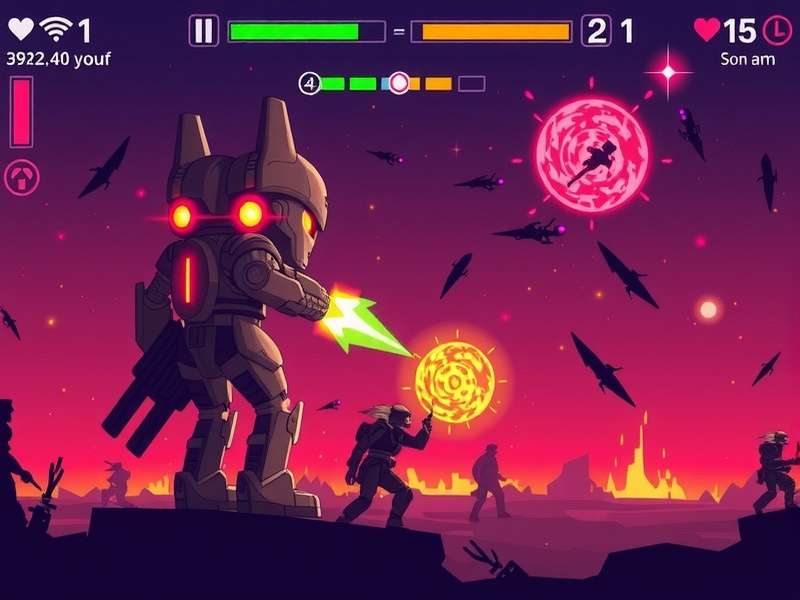 Cyberpunk cityscape at night with neon lights, representing Edenbyrg from Jydge