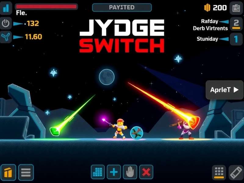 Playing Jydge on Nintendo Switch in handheld mode