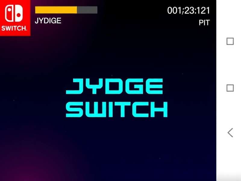Jydge Nintendo Switch gameplay screenshot showing cyberpunk city and action