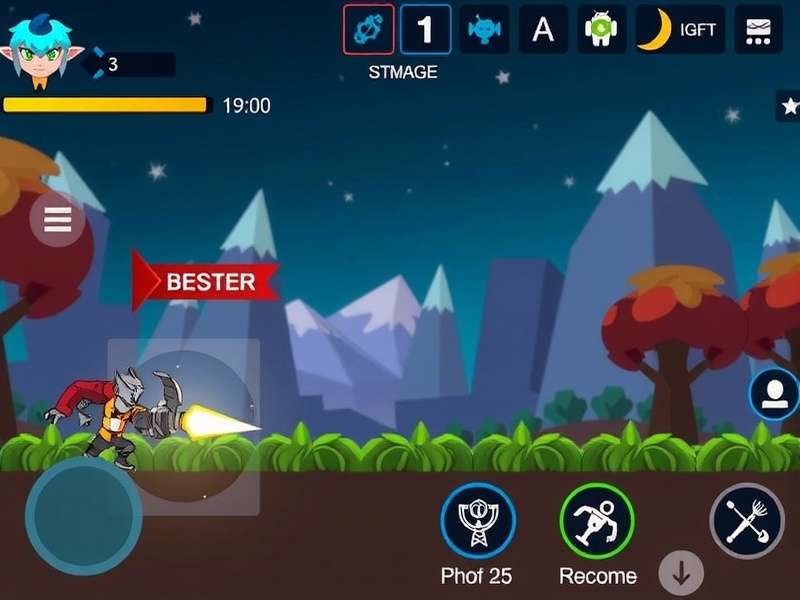 Jydge Android Apk gameplay action scene with neon lights and cyberpunk cityscape