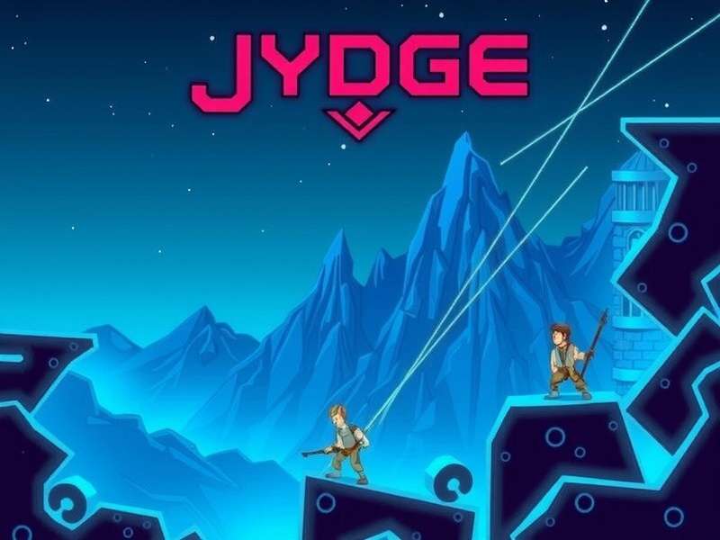 Jydge Video Game – Cyberpunk top-down tactical shooter action scene