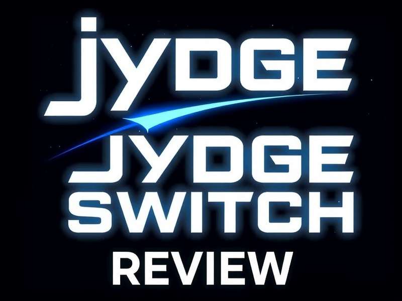 JYDGE Nintendo Switch gameplay showing cyberpunk city streets with tactical HUD overlay