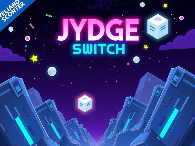 Jydge Switch gameplay cyberpunk city top-down shooter action screenshot